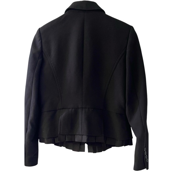 🎉HP! ❤️ LOFT Black Petite Ruffle Blazer - Picture 3 of 8